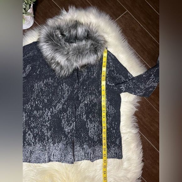 Chico’s Kendall Foil-Printed Cardigan sz 2 (12/L) - Picture 10 of 10